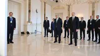 Қазақстан мен Әзербайжан президенттері салтанатты шараға қатысты