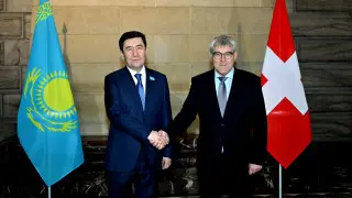 Мәжіліс спикері Швейцарияға ресми сапармен барды