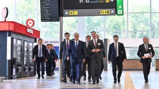 Тоқаев Алматы әуежайының жаңа терминалына барды