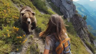 Жасөспірім қызға аю шапты. Оқиға жігітінің көз алдында болған