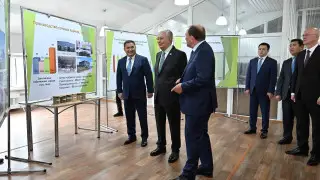 Президент "Родина" агрофирмасының өндірістік нысандарымен танысты