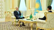 Тоқаев пен Түрікменстан президенті шағын құрамда келіссөз жүргізді