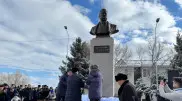 Кегенде Заманбек Нұрқаділовтің ескерткіш-бюсті ашылды