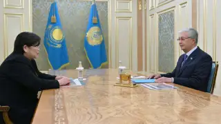 Тоқаев Конституциялық сот төрағасы Азимованы қабылдады