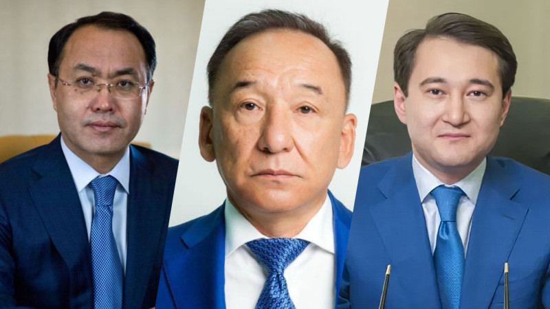 Қайрат Қожамжаров, Арғын Нығматулин, Нұржан Нұрланов. Фото: gov.kz