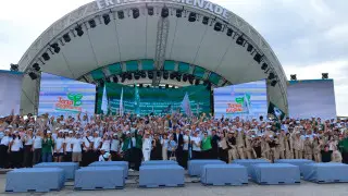 Тысячи молодых павлодарцев присоединились к "зелёной" инициативе