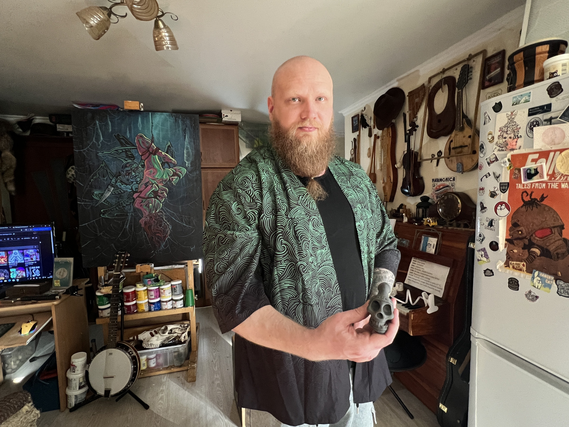 мужчина и флейта смерти