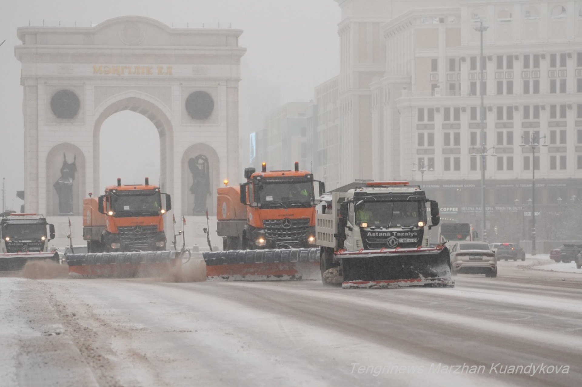 зима в Астане