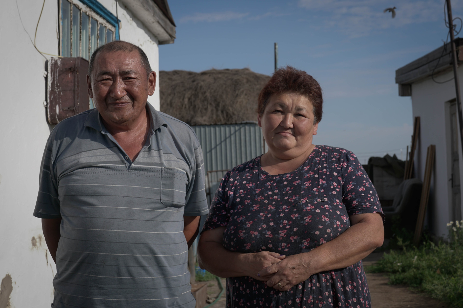 Ерик и Сауле Талтаковы, жители нового Акбулака, переселенцы из старого