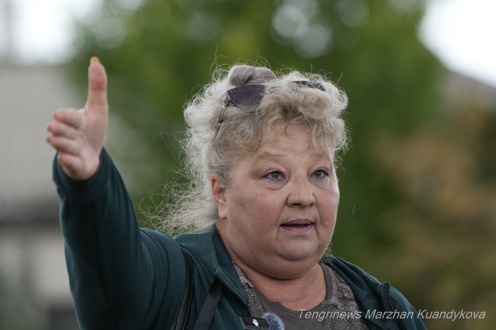 Наталья Янкина, активистка Ондириса /Лесозавода. Фото: ©️ Tengrinews.kz / Маржан Куандыкова
