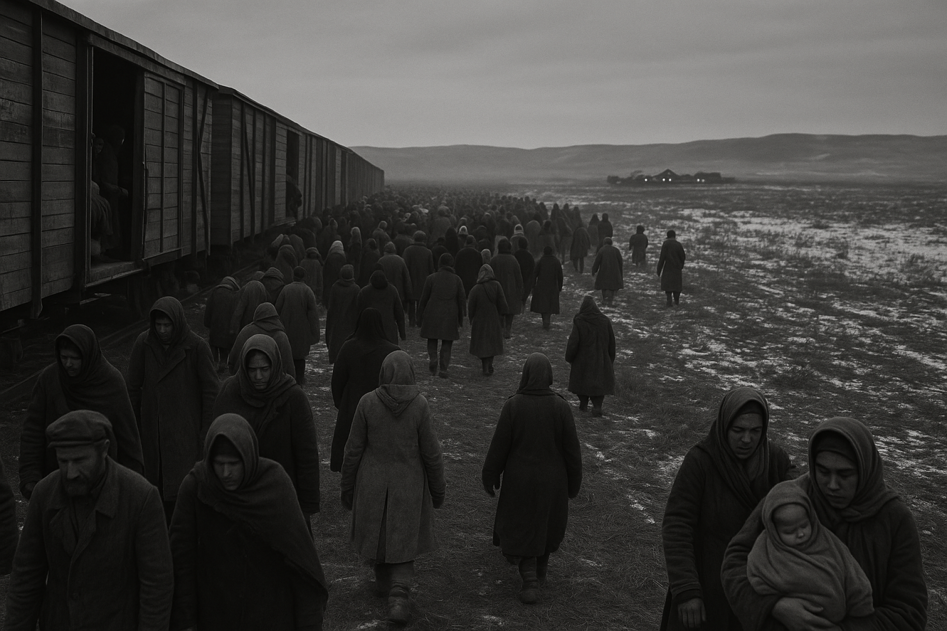 Чеченцев привезли в Казахстан. Изображение сгенерировано ИИ