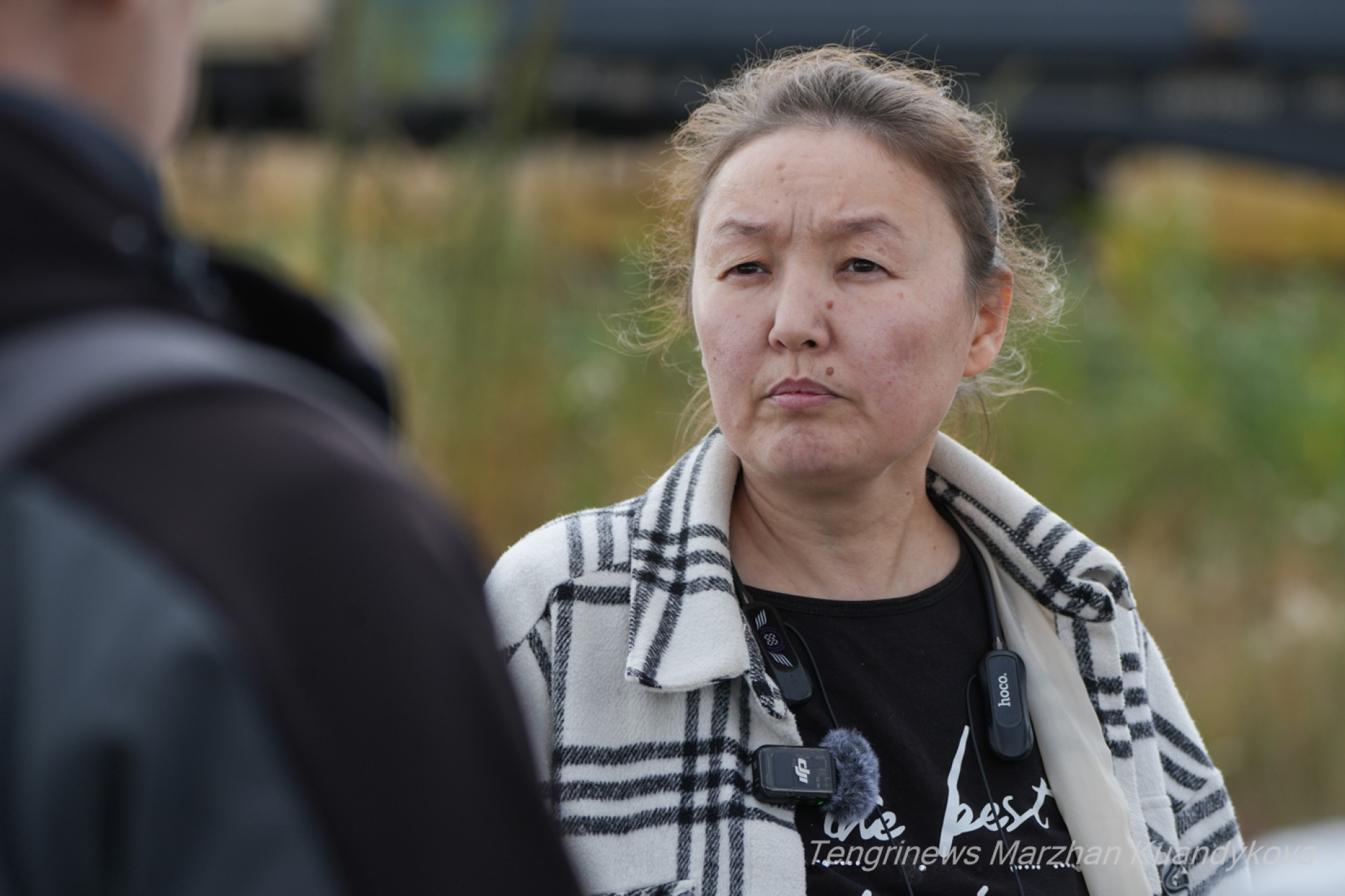 Айгуль Байжанова, жительница Лесозавода. Фото: ©️ Tengrinews.kz / Маржан Куандыкова