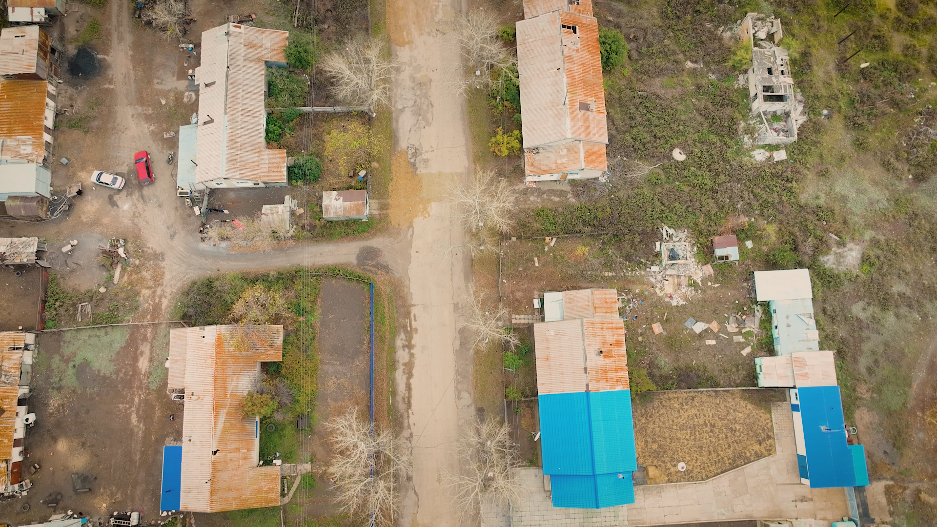 Дворы в Калачах, фото с дрона