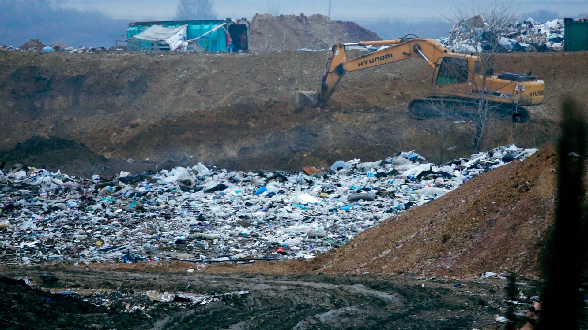 мусорный полигон в селе Коянды