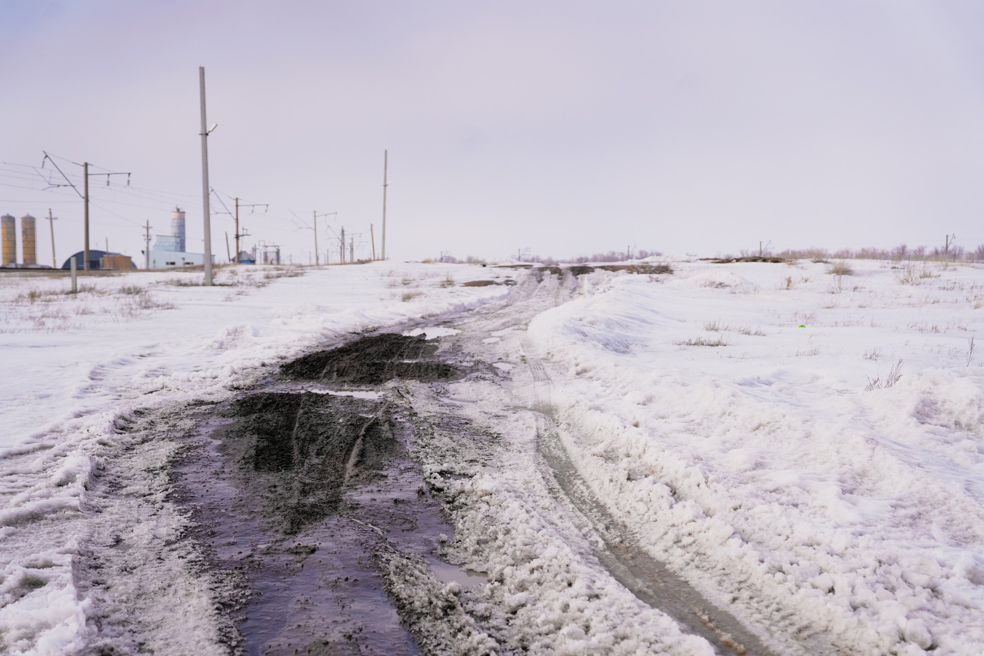 Дорога в микрорайоне на 804-м километре.