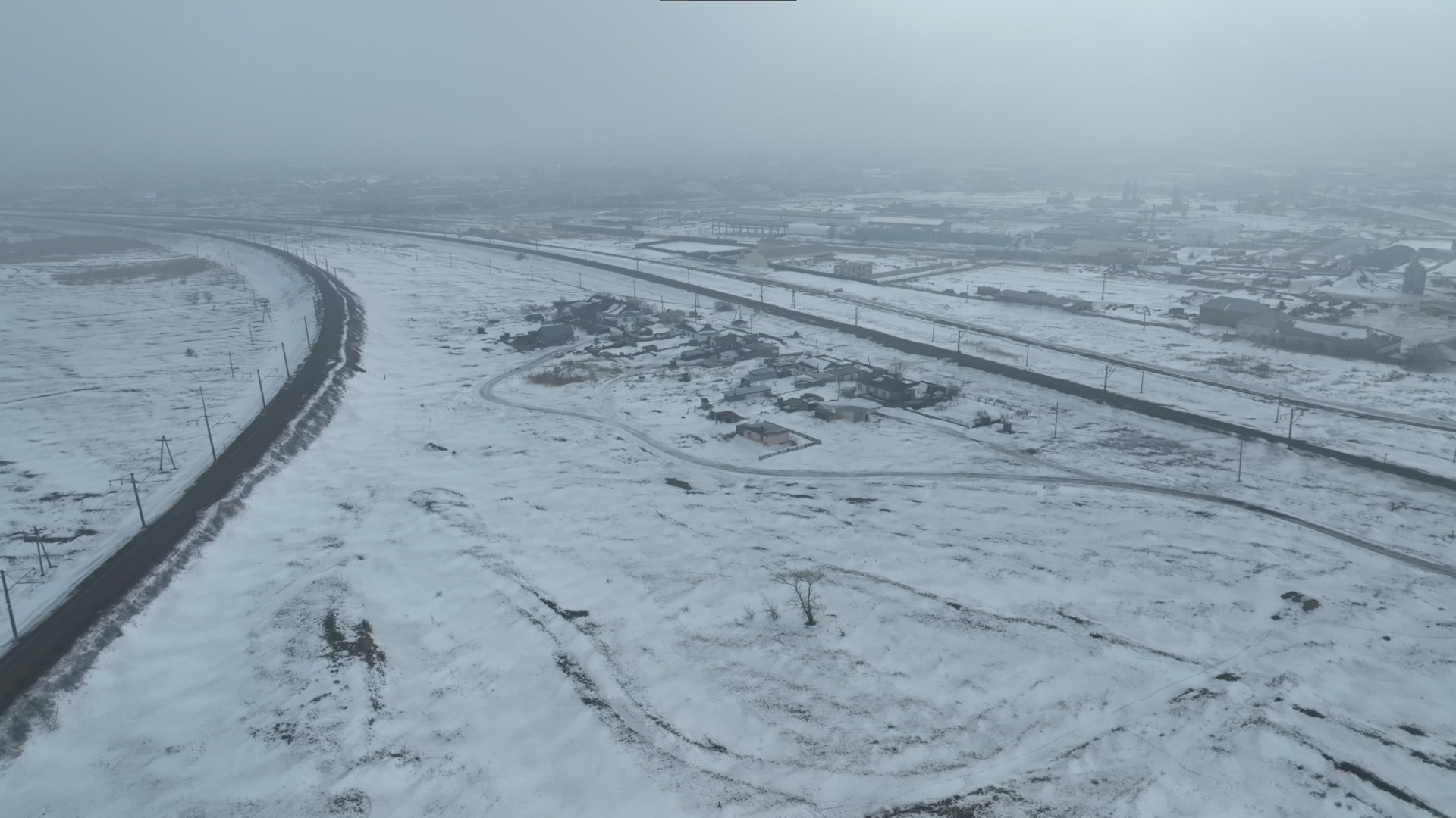 Вид на микрорайон на 804-м километре сверху, Астана