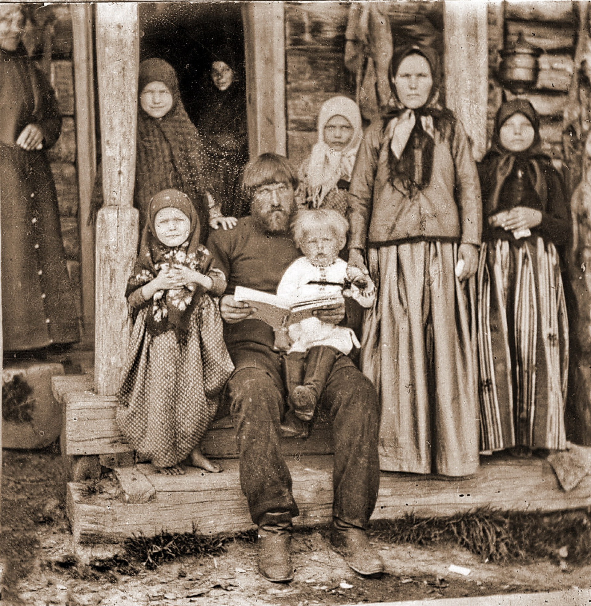 Убинские староверы, 1910–1915 годы. Автор фото неизвестен. Материалы из фондов Риддерского историко-краеведческого музея