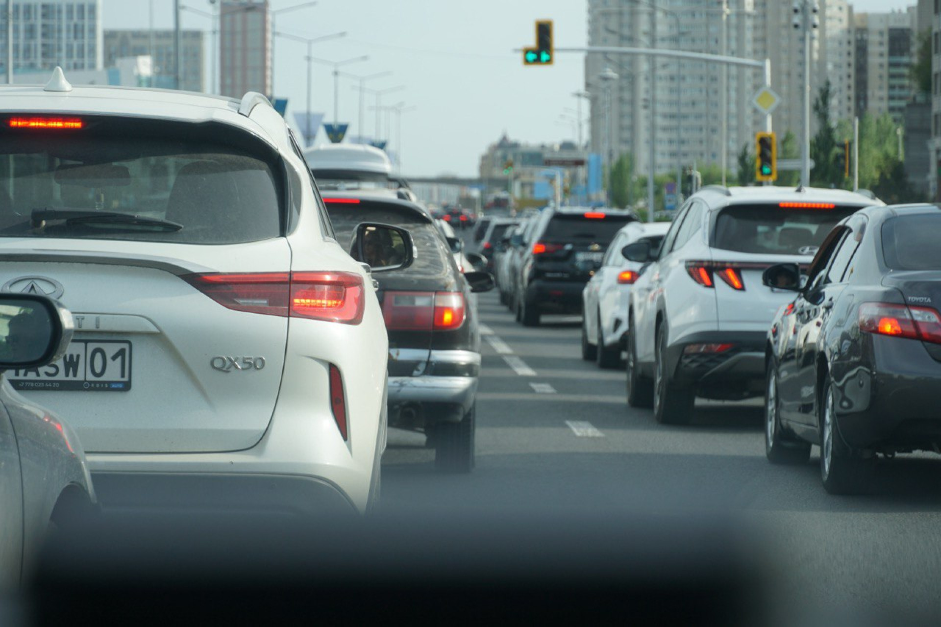 пробки в Астане