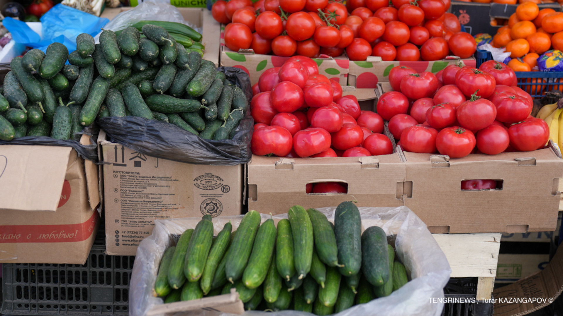 огурцы и помидоры