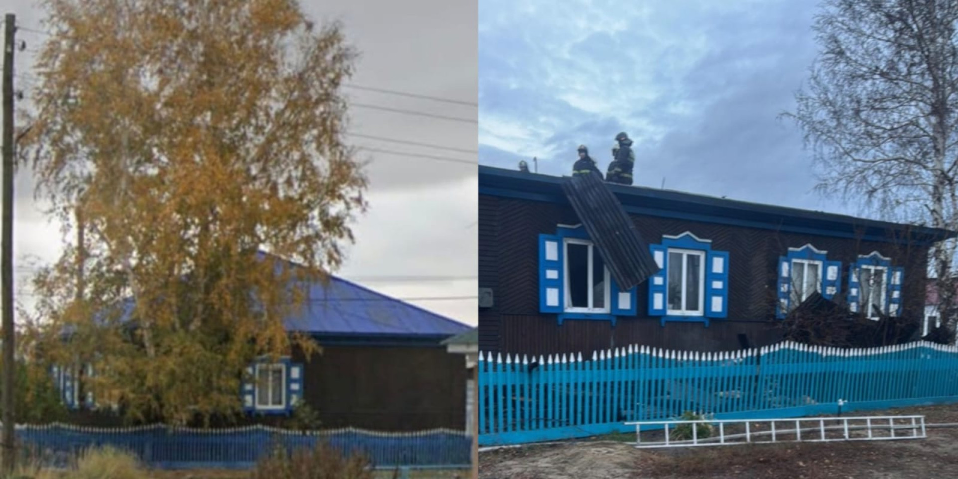 сгорела крыша