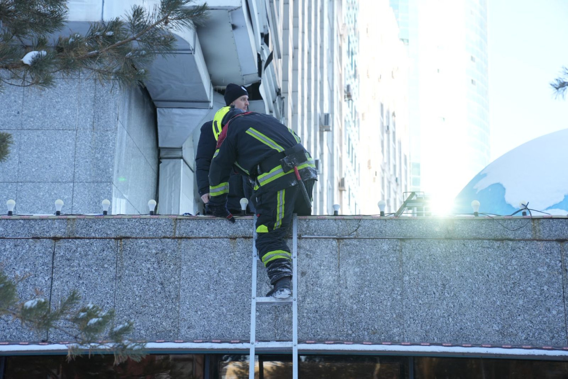 пожарные в Астане