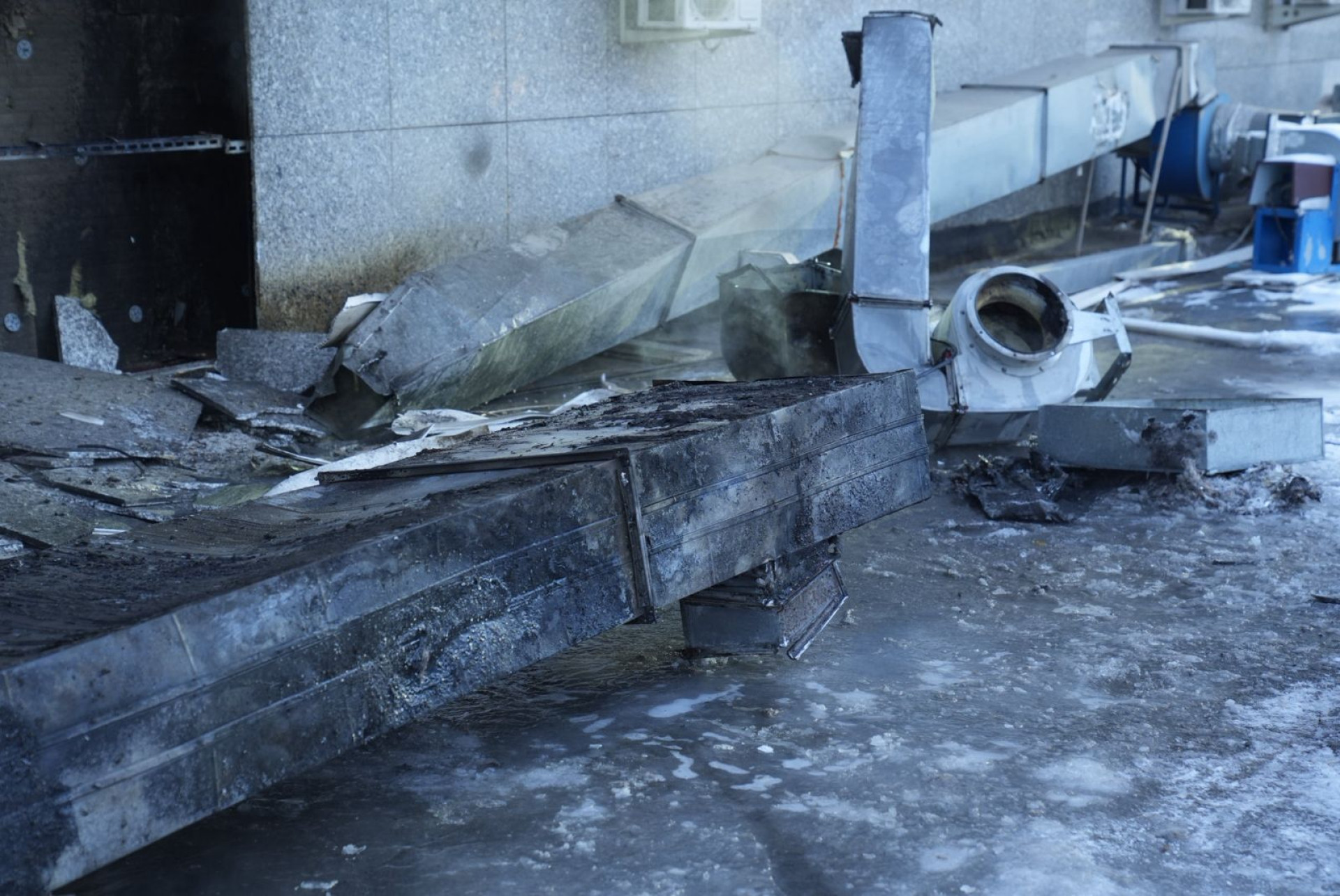 пожар в кафе Астаны