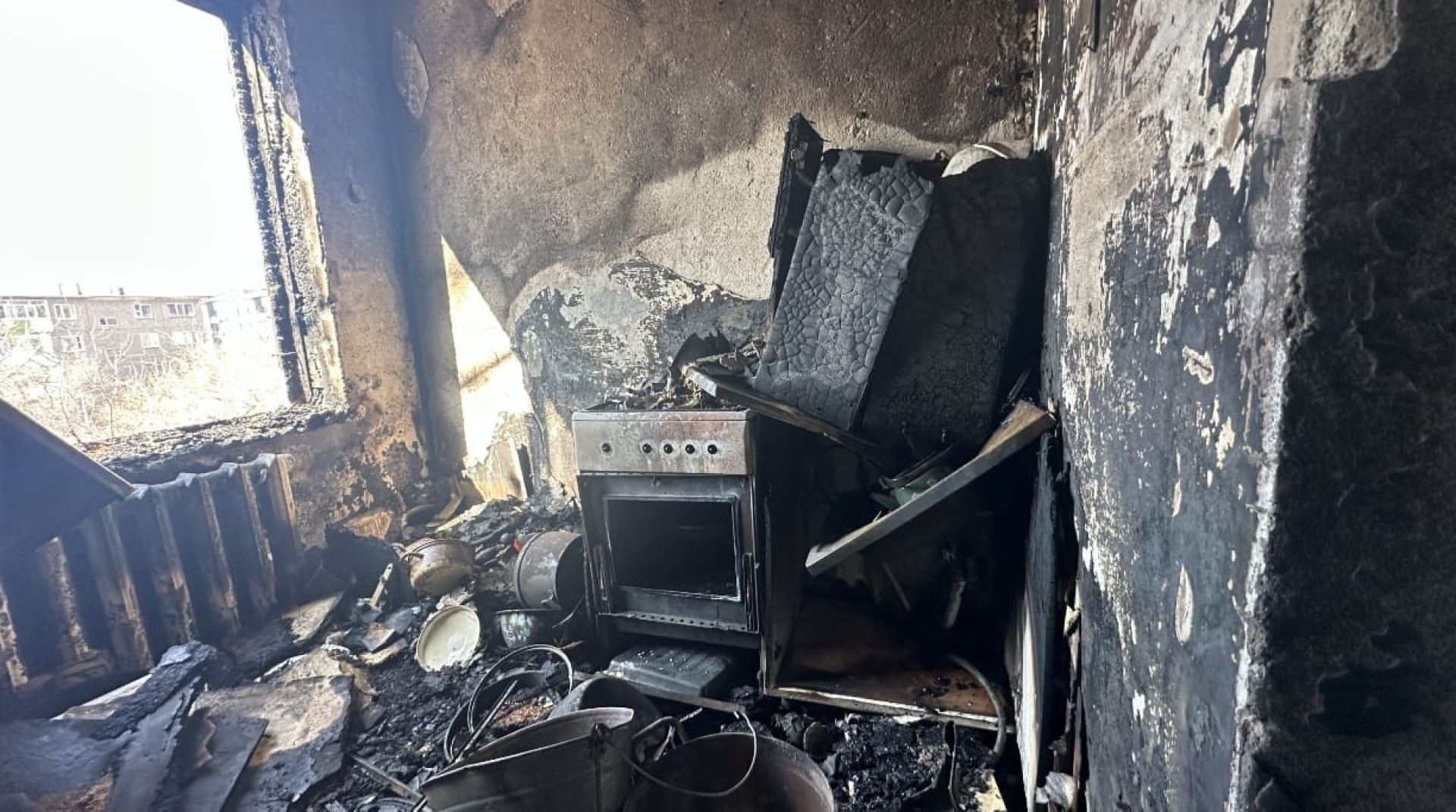 пожар в Шахтинске