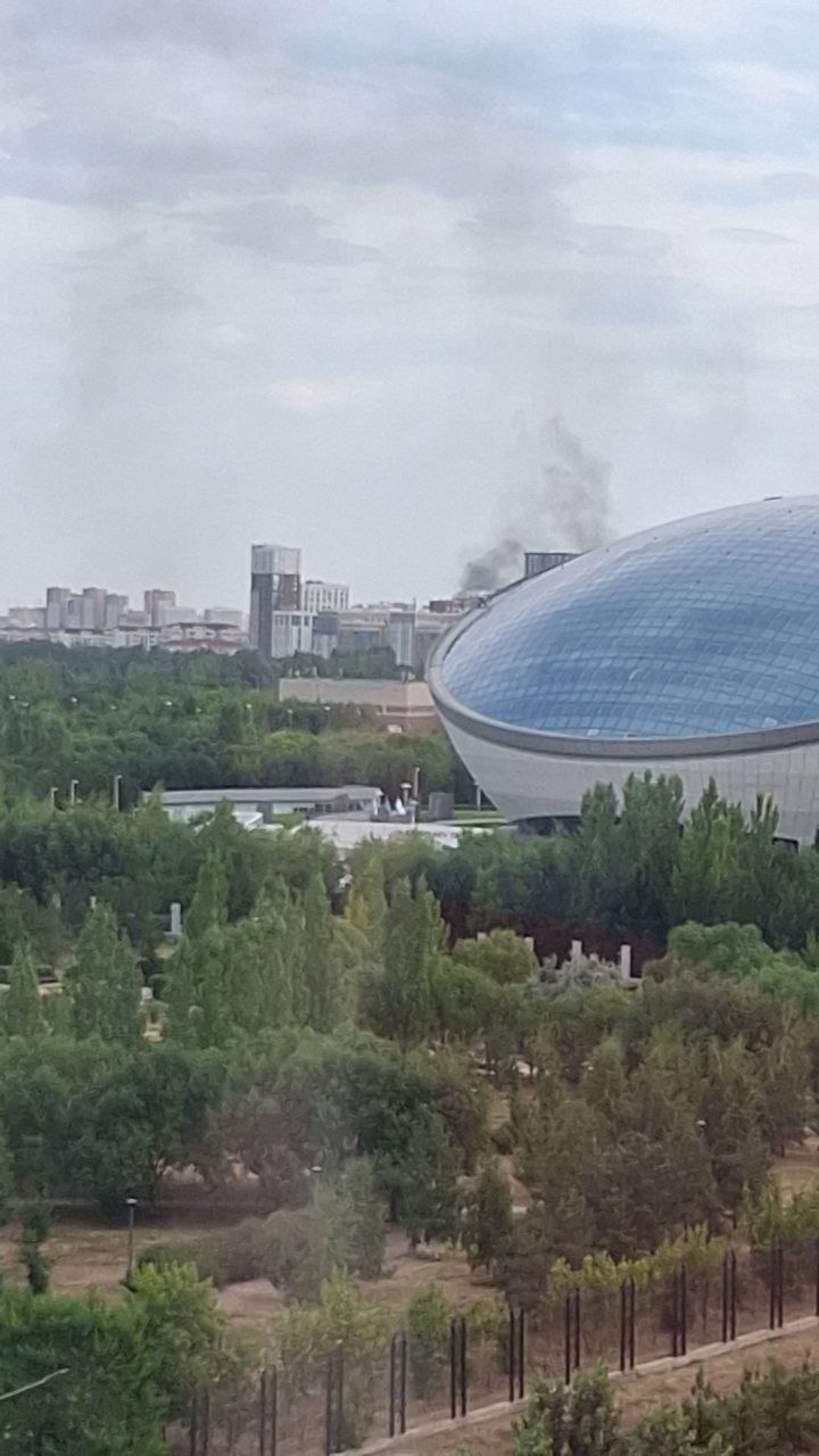 пожар в Астане