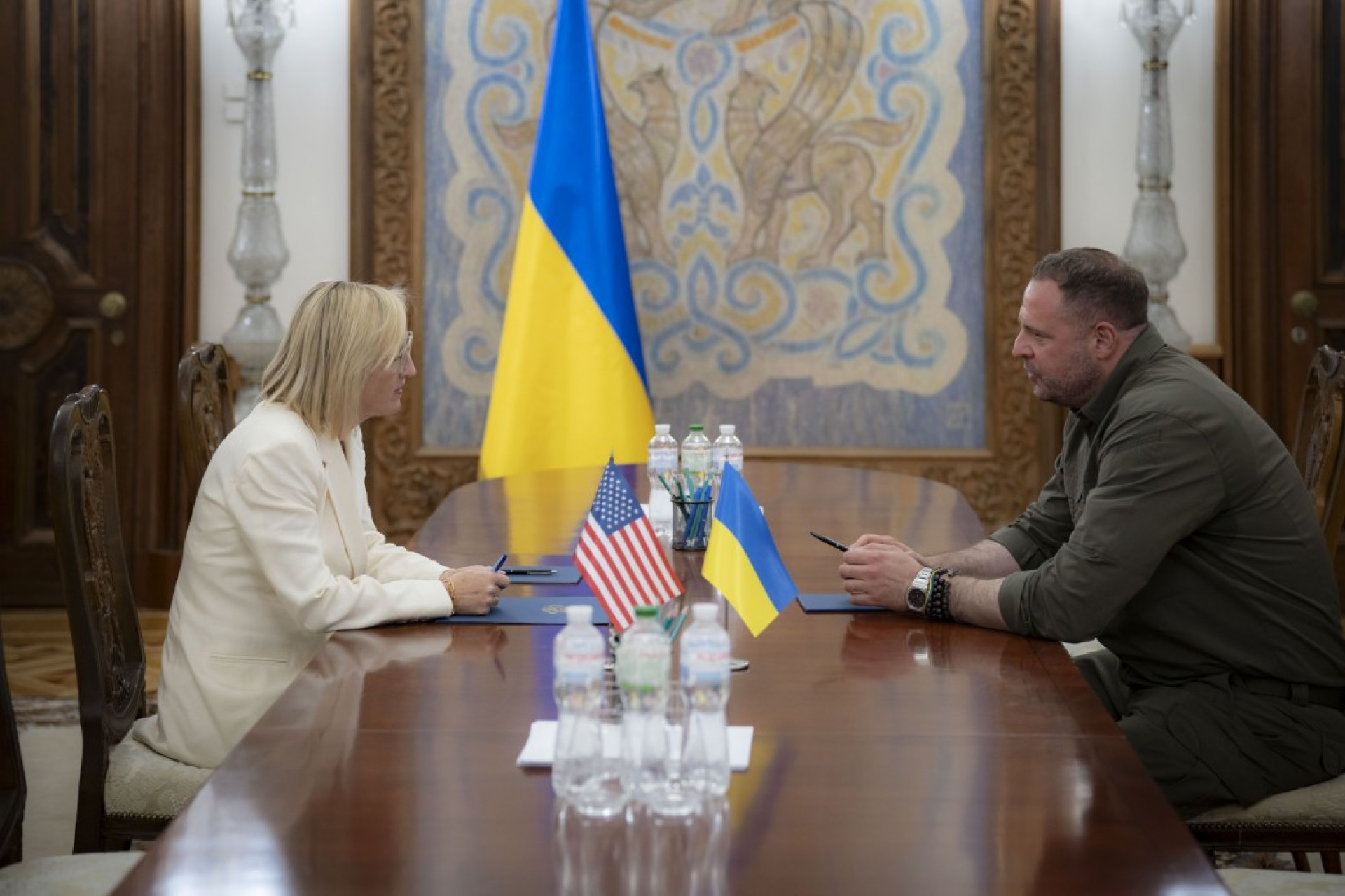 Андрей Ермак на переговорах с американскими и европейскими партнёрами в июле 2025 года
