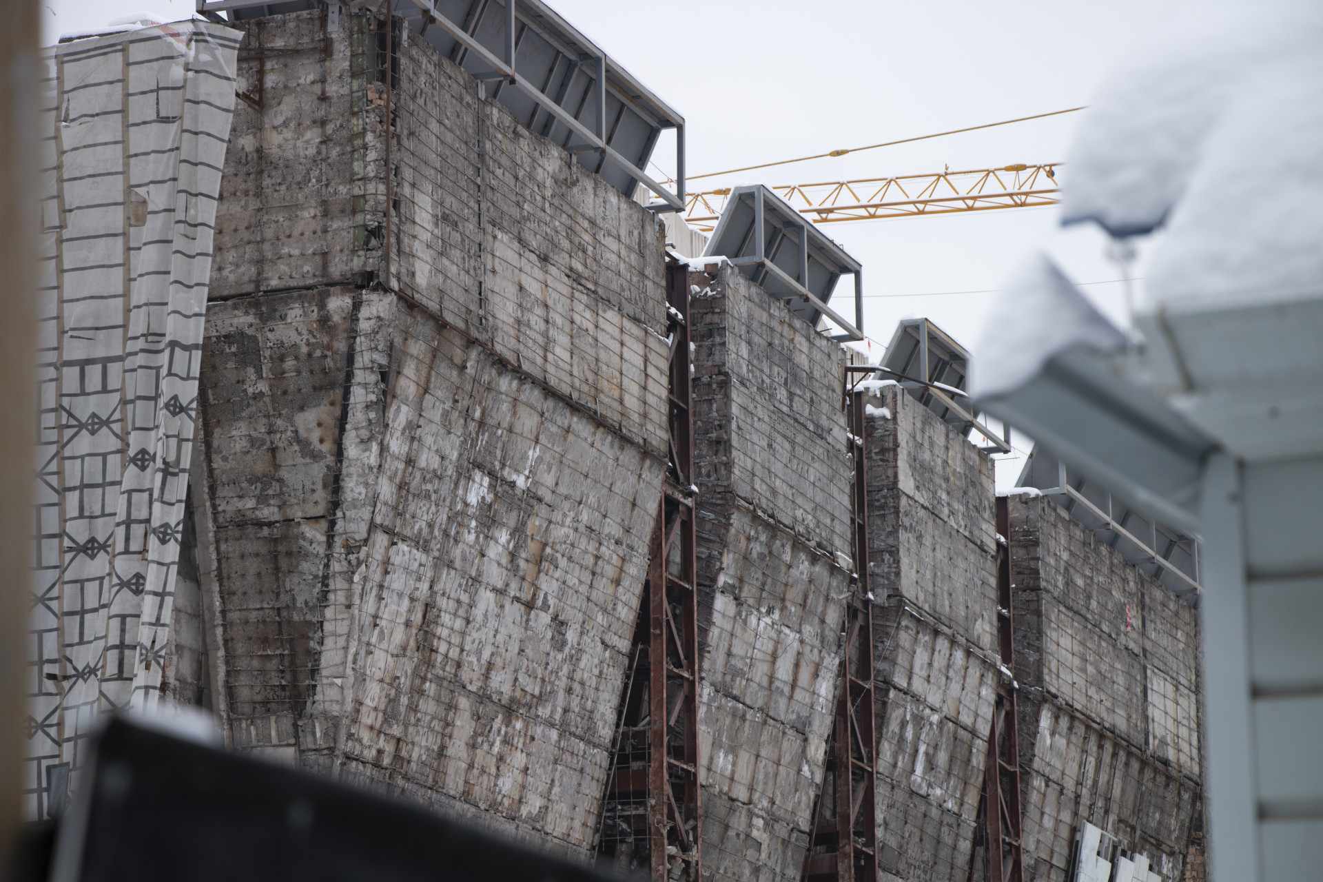 Театр драмы имени Мухтара Ауэзова - реконструкция. Съёмка от 26 февраля 2026 года.