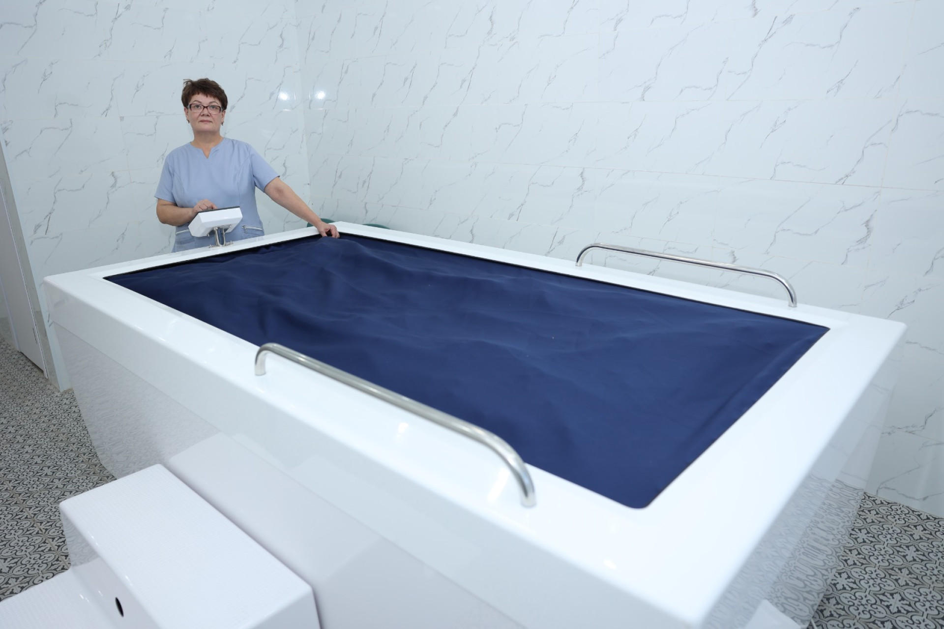 Спецоборудование в реабилитационном центре для детей на месте бывшей президентской резиденции, Костанайская область 